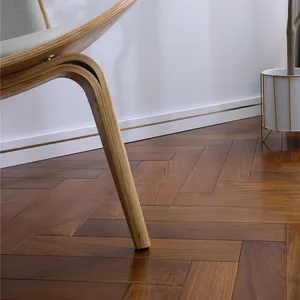 Hardwood Flooring Walnut Solid Wood Flooring Natural 3 Layer 1 Strip Laminated Oak Parquet For Sale