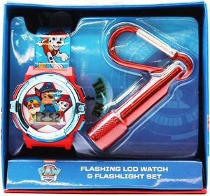 Ensemble de montres pour enfants Paw Patrol, mouvement à quartz écologique, lampe torche, écran LCD, design Chase/ Marshall/Rubble, affichage numérique, réglable - Product Image 4