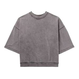 T-shirt pour homme, nouveau design, été, qualité de luxe, 100% coton, tricoté, surdimensionné, lavé, écologique, respirant - Product Image 1