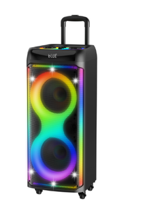 Caja de Subwoofer de 10 Pulgadas Amplificada con Luces LED de Colores Intermitentes, Altavoz de Plástico Profesional Tipo <span class=keywords><strong>Boombox</strong></span> 3 - Product Image 3