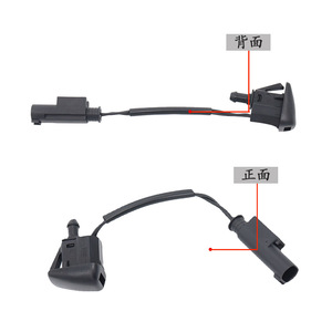 BMW 5 Series E60 Windshield Washer Nozzle 61667046060 Mechanical Front Hood <b>ABS</b> Material - Product Image 3