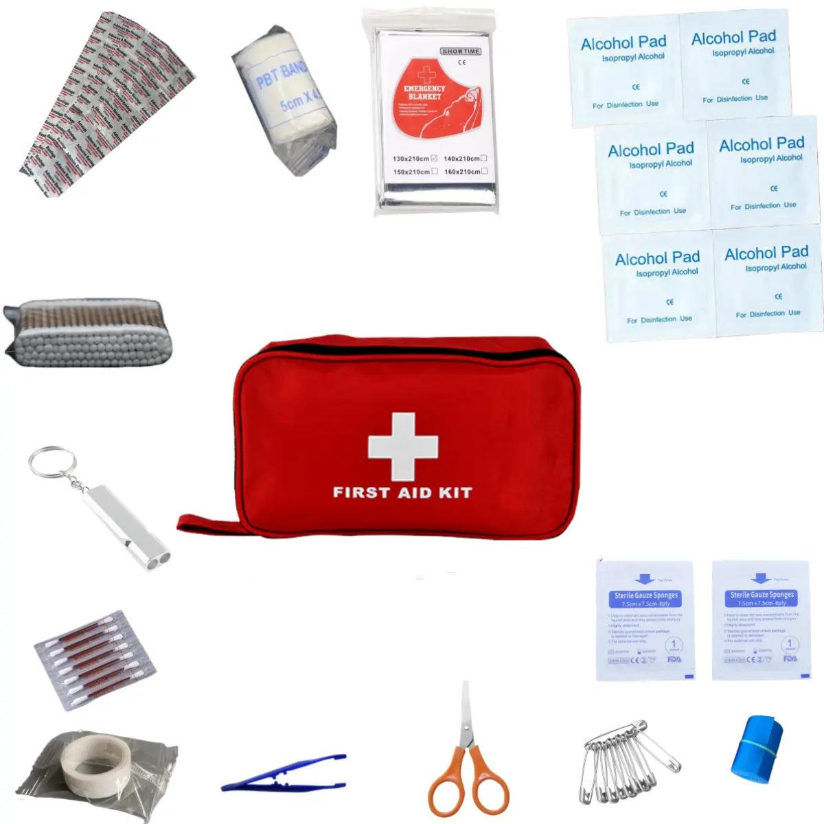 Kit di sopravvivenza di emergenza e Kit di pronto soccorso, attrezzatura di sopravvivenza professionale e attrezzatura con sacchetto Molle per il campeggio all'aperto