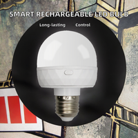 Ampoule LED intelligente rechargeable RUEA RD-01 avec télécommande, température de couleur réglable, intensité variable, culot PC E27, mobile, pour situations d'urgence