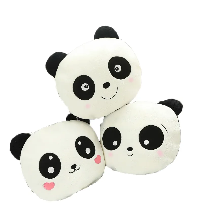 Coussin en peluche doux Panda avec couverture, oreiller en peluche, Animal en peluche, poupée de dessin animé, coussin pour dormir