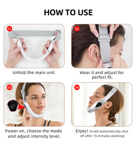 Dispositivo de Rejuvenecimiento Facial en Forma de V, Reduce la Papada, Levanta el Rostro, Masajeador Facial con Microcorriente, Máquina de Lifting Facial - Product Image 4