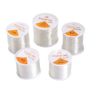 Hilo Elástico para Abalorios Crystal Tec, 100M, 0.5-1.0mm, Transparente, Suministros para Joyería, Origen Corea - Product Image 2