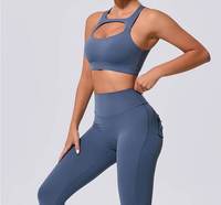 Soutien-gorge de sport simple en Spandex/Nylon, respirant, anti-humidité, écologique, à découpe dorsale, maintien élevé, grande taille, personnalisé FH