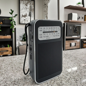Đài Radio Cầm Tay Mini Transistor với Pin 500mAh, Đài <span class=keywords><strong>AM</strong></span> <span class=keywords><strong>FM</strong></span> SW WB, Loa 3W & Cổng Kết Nối Tai Nghe 3.5mm - Product Image 4