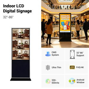Pantalla Táctil Digital 4K <span class=keywords><strong>HD</strong></span>, Kiosco con Soporte de Pie, Reproductor de Publicidad - Product Image 2