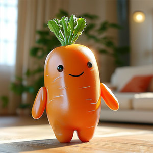 Juguete Masticable Personalizado para Mascotas, Zanahoria Naranja de Silicona, Duradero, para Jugar en Interiores, para Perros - Product Image 4