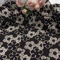 Vente directe d'usine corde brodée hochet tambour à motifs broderie de lin utilisé pour le matériel de sacs de rangement de voyage de maquillage en tissu