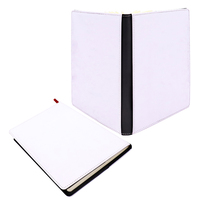 Carnet en cuir A6/A5/A4 personnalisable par sublimation, journal brodé, cadeau scolaire, supports vierges en cuir pour sublimation
