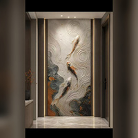 Panel Dinding PVC Cetak 3D 5D 8D Ukuran Kustom Tahan Air, Lembaran Fleksibel dengan Lapisan UV untuk Dekorasi Dinding Interior