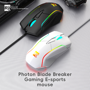 R8 G207 Ergonomic có dây chuột trò chơi với RGB và lập trình cho game thủ chơi game - Product Image 3