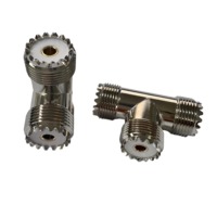 Adaptateur UHF-KKK de fabrication industrielle, connecteur coudé UHF femelle-femelle