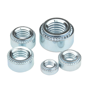 Tuerca de remachado automático Tuerca Remache Cls M3 M4 M5 <span class=keywords><strong>M6</strong></span> M8 M10 Tuerca de inserción Tuerca de remachado automático redonda chapada en zinc azul blanco - Product Image 5