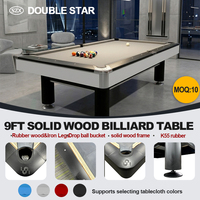 Fournisseur de premier plan - Table de billard/snooker professionnelle SZX 9FT en bois massif, personnalisée, 8 boules, avec plateau en ardoise, pour compétition