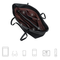 Produk Grosir dari Tiongkok Tas Tote Desainer untuk Wanita Tas Kulit Asli Berkualitas Tinggi Produksi dengan Logo Kustom
