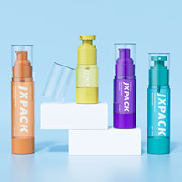 Bouteille de pompe sans air en plastique vide, 15ml, 30ml, 40ml, 50ml, vaporisateur de brume, crème pour le visage, correcteur, fond de teint, lotion pour le corps