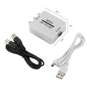 Modulateur AV vers RF à 3/<span class=keywords><strong>4</strong></span> canaux, <span class=keywords><strong>convertisseur</strong></span> RCA composite vers coaxial RF pour jeux rétro, VHS, magnétoscope, DVD vers téléviseur analogique ancien - Product Image 4
