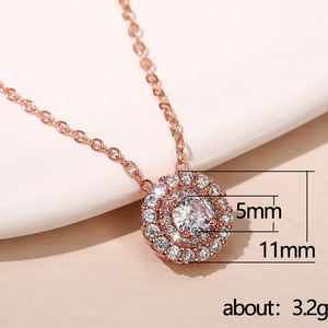 Collana Semplice Tonalità Rosa da Donna per Uso Quotidiano, Accessorio a Catena per Clavicola - Product Image 5