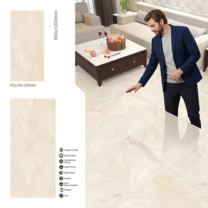 กระเบื้องพอร์ซเลนลายหินอ่อนปารีส ขนาด 60x120 ซม. ราคาโรงงานฝอซาน กระเบื้องเซรามิกปูผนังขนาด 600x1200 มม. สำหรับตกแต่งภายใน ขนาด 24x48 นิ้ว GVT PGVT 2x4 - Product Image 3