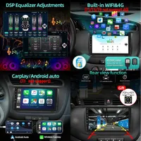 GPS 9 Inch untuk Yaris Vitz 2005-2011 Carplay Android Auto Multimedia Video Player Head Unit WIFI 4G Mirror Link Alat Bantu Mundur