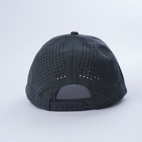 Gorra de béisbol con logotipo bordado personalizado de 6 paneles, gorra de camionero de malla transpirable, gorra de secado rápido con orificio cortado con láser