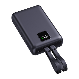 Batería Externa <span class=keywords><strong>de</strong></span> 20000mAh y 35W con Carga Rápida, Pantalla Digital, Cables Dobles Integrados y Correa para Smartphones, Venta al Por Mayor - Product Image 1