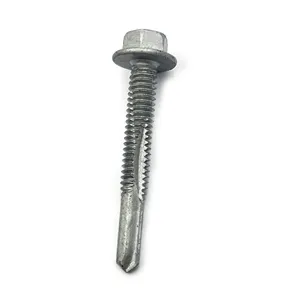 Ruspert Dacromet Flanged Hex Washer Head Self Drilling Tek Screws China Factory