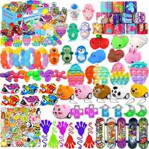 Wholesale Bulk Custom Logo <b>Pop</b> Fidget Toy 117PCS Sensory Push Bubble Poppers Novelty & Gag Toys for Kids Party Favors - Product Image 1