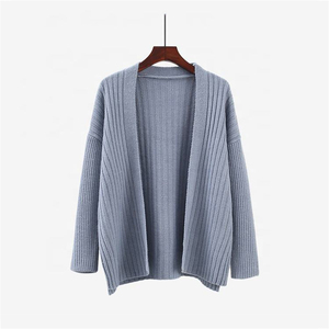 Custom Women's Knitted Square Collar Slip <strong>Dress</strong> 2 Pieces Set <strong>With</strong> <strong>Long</strong> Sleeve <strong>Cardigan</strong> Coat Knit Sweater <strong>Dress</strong> Set - Product Image 3