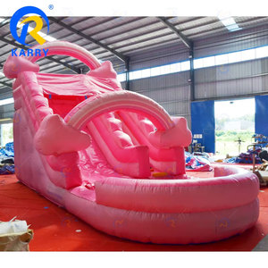 Commerciële Indoor/Outdoor Roze Pvc Opblaasbare Waterglijbaan Voor Kinderen Volwassenen Achtertuin Feestverhuur Apparatuur Voor Residentiële - Product Image 2