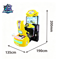 Machine de jeu d'arcade à monnayeur pour enfants, simulateur de course automobile, équipement de divertissement intérieur