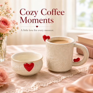 Taza <span class=keywords><strong>de</strong></span> <span class=keywords><strong>Café</strong></span> <span class=keywords><strong>de</strong></span> Cerámica con Corazón, 400 ml, Diseño <span class=keywords><strong>de</strong></span> Corazón 3D, Apta para Microondas, Apta para Lavavajillas, Regalo para el Día <span class=keywords><strong>de</strong></span> San Valentín - Product Image 3