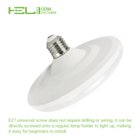 Luz LED UFO de Alta Eficiencia 120lm/W, 12W 1440lm 3000K-6500K 120 °   Lámpara de Ahorro de Energía E27 100-265V IC-DOB