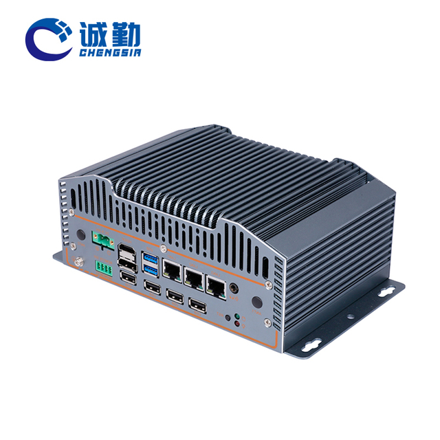 Factory Industrial Computer Case 12th Gen N100 N150 N305 3LAN POE 6*Com 2*DDR5 CAN X86 Fanless Mini PC for Machine Vision