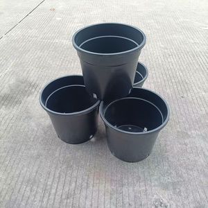 LANTAN JZZ19 Pot de culture en plastique noir économique et écologique, design ferme, pour serre, pépinière et jardin, avec trou de drainage - Product Image 5