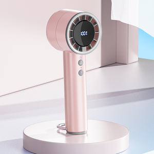 Ventilateur portable léger en ABS+PC, 5 vitesses réglables, 2000 mAh, rechargeable par Type-C, affichage numérique, refroidissement - Product Image 5