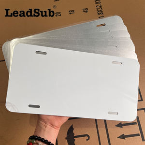 Cadre de plaque d'immatriculation de <span class=keywords><strong>moto</strong></span> et de voiture européenne personnalisé par sublimation, blanc, en aluminium, avec gaufrage, plaque d'immatriculation - Product Image 6