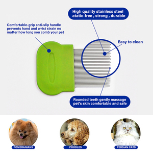 Peigne à poux en acier inoxydable pour chien et chat - Product Image 3