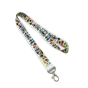 YUSEN1001 Custom Logos Both Sides Printing Lightweight Washable Fabric Dye Sublimation Smooth <b>Lanyard</b> for Sports Teams Clubs - Product Image 2