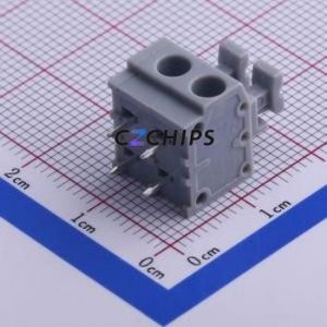 KF235-5.0-2P Spring Terminal Block Through hole Component (THT),P=5mm Connector 5mm 2P 2 10A - Product Image 1