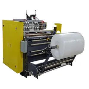 High tech semi automatic small roller rewinder high-speed stretch film rewinding slitting machine for bubble roll