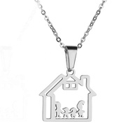 Collier personnalisé de famille avec pièces découpées, bijoux pour la fête des pères, fils, filles et garçons, cadeau personnalisé