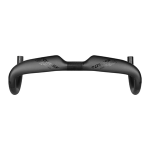 Guidon de vélo de route TOSEEK en fibre de carbone, guidon de vélo de route Cruiser avec diamètre de serrage de 31,8 mm et largeur de 400-440 mm, pièces de vélo - Product Image 1