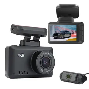 2,45 "двойной записи 2 канала для приборной панели автомобиля камера с разрешением 4k GPS Автомобильный видеорегистратор, быстрая камера, Wi-Fi, маленькие умные blackvue 4K dash cam