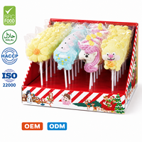Vente en gros de bonbons gélifiés licorne fleur de guimauve, sucettes fruitées, bonbons de Noël, fabricant sur mesure, TIK TOK BRC