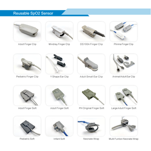 Sensores SpO2 Nonin 8000AP compatibles con el sensor envolvente para neonatos de 1.0m, certificado CE, clase II, dispositivo médico Plinma P0214F - Product Image 6