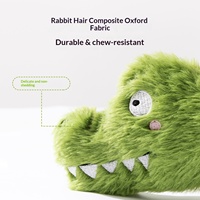 Jouets pour chiens Crazy Zoo, peluche à motif crocodile, corde interactive vocale pour tirer la balle, résistante aux morsures